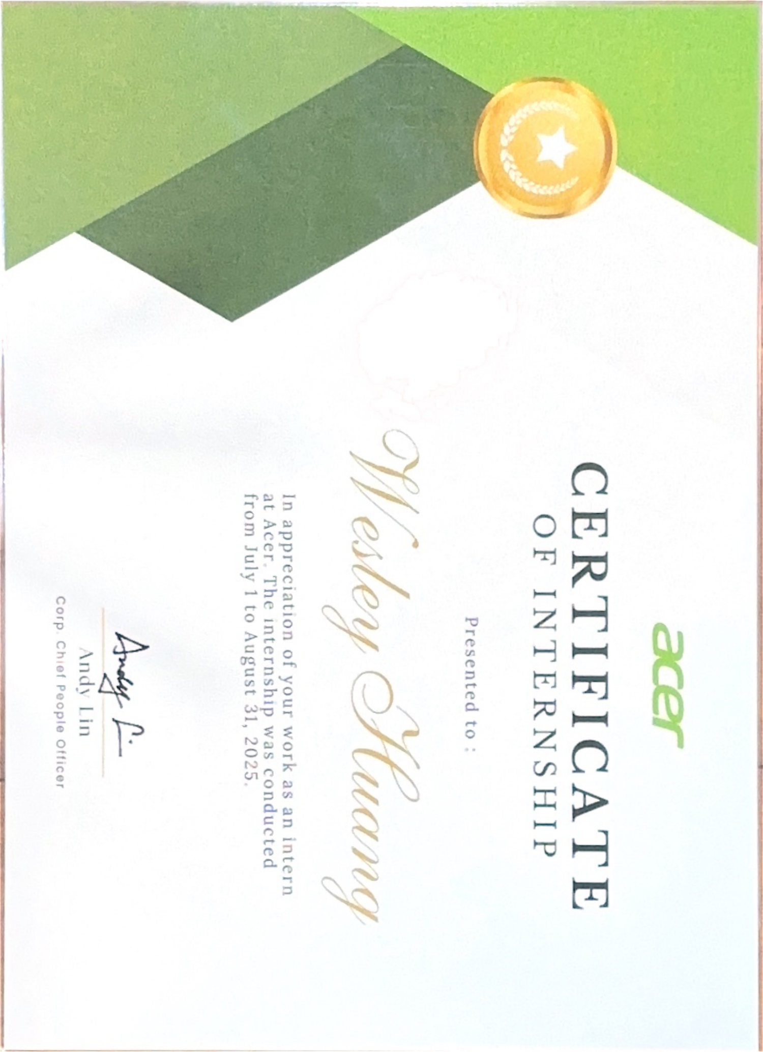 Certificate preview
