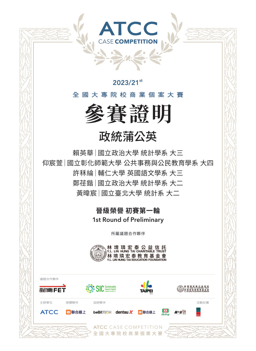 Certificate preview
