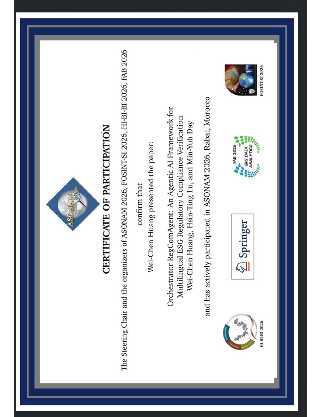 Certificate preview